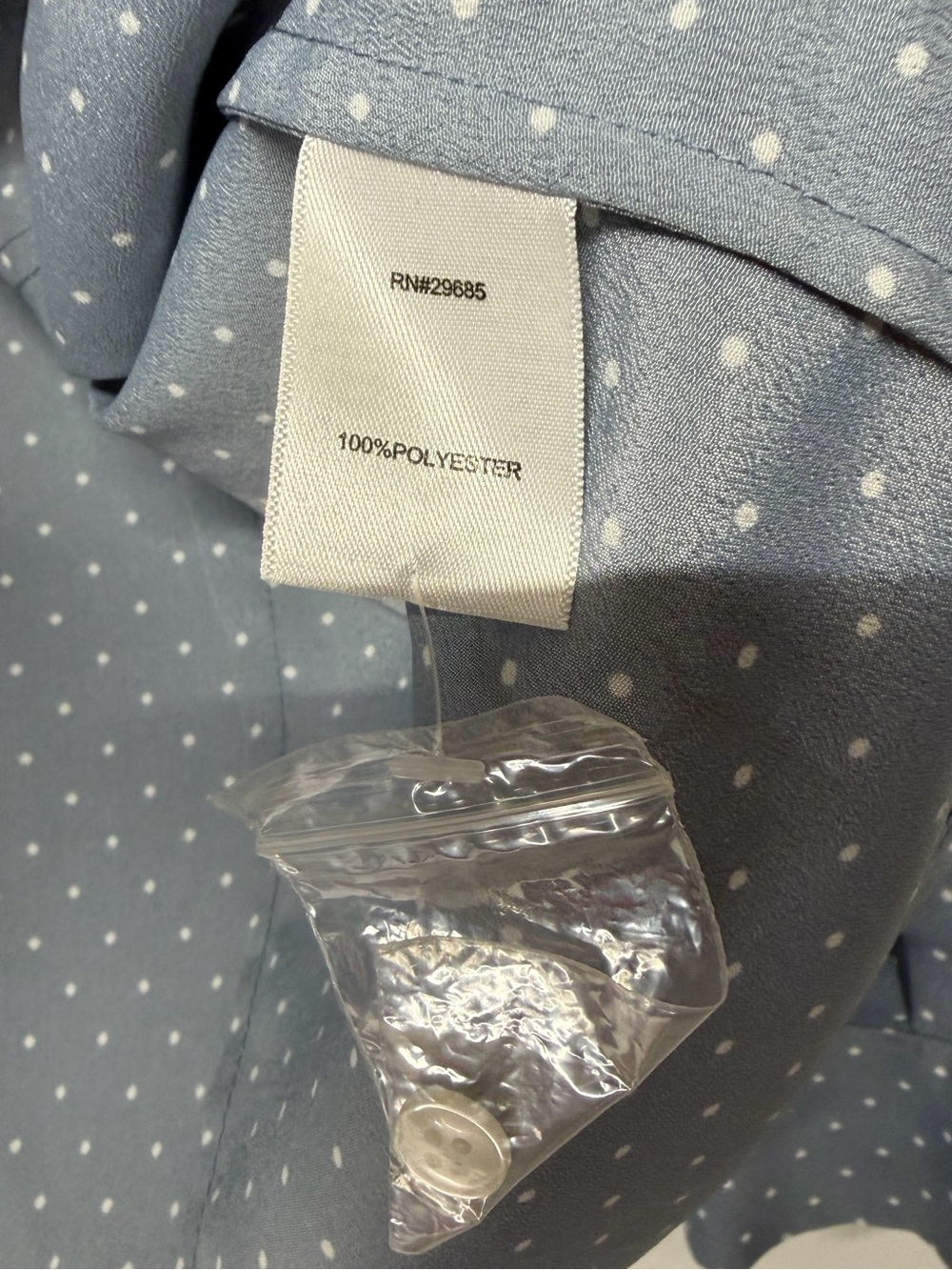 Pendleton Blue Dot-Print Button-Up Shirt - Picture 7 of 7